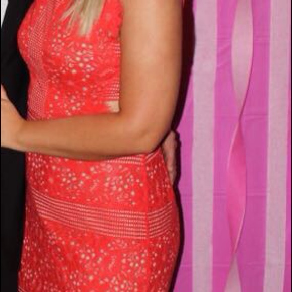 BCBG Maxazria Merida Floral Lace Gown/Dress - Picture 4 of 4